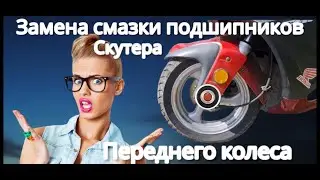 Replacing the grease in the front wheel scooter bearings