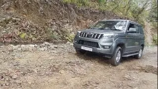 MAHINDRA BOLERO NEO N10 OPTION IN UPHILL SLIPPERY OFFROAD IN HILLY AREAS