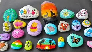 30+ Creative River Stone Painting Ideas | Easy & Fun DIY Rock Art