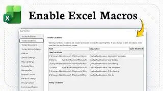 How to Enable Macros in Microsoft Excel 365 (2026 Trust Settings)