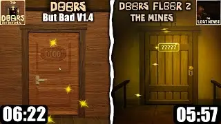 Doors But Bad V1.4  Vs DOORS The Lost Mines I FOUND 0000 DOOR ! │ WORLD RECORD SPEEDRUN . RTX │ 4K