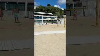 Mayak Beach in Sochi with a sandy beach 
