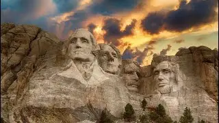На горе отцов основателей США ,ю.Дакота гора Рашмор.