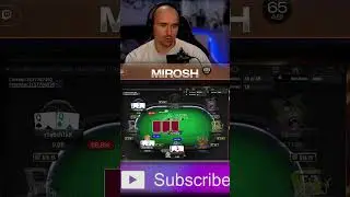конечно он залетает) #shorts #mirosh #poker #shortvideo #highlights  #pokeronline #gg