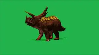 Triceratops Screen Green