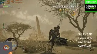 Monster Hunter Wilds BETA Ryzen 5 2600 & GTX 1660 TI | 1080p | FSR 3 FG