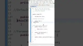 #java Using This keyword To Call Constructor From One Constructor