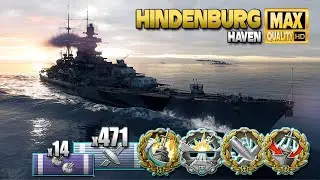 Cruiser Hindenburg: Nice comeback on map Haven - World of Warships