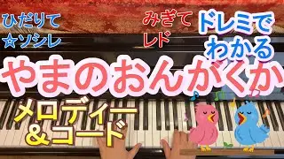 山の音楽家/ピアノ簡単ドレミふりがなつき