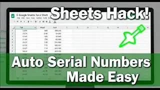 Google Sheet: Generate serial number automatically | How-to tech support | | #youtube #viralvideo