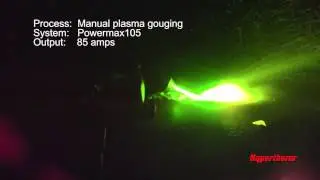 Plasma gouging with a Hypertherm Powermax105
