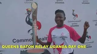 QUEEN'S BATON RELAY UGANDA DAY ONE.