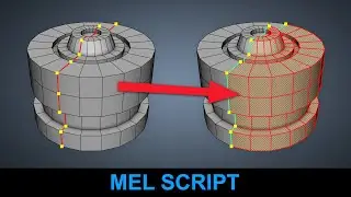Select Half Your Mesh from Edge Loop in Maya