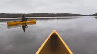 Late Fall Hot Tent Canoe Camping in the Boundary Waters Canoe Area Wilderness - BWCA