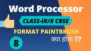 Use of Format Painter/Format Paintbrush || Word Processor-Open Office Writer