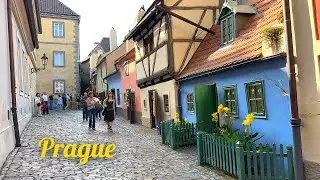 [4K]🇨🇿 Prague, Czech Republic: Prague Castle🏰 Golden Lane💛Lesser Town/ Koleno & Czech beer🍺🍖👍😍