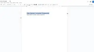 Google Docs - Changing Fonts