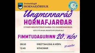Niðurstöður Ungmennaþings í Sveitarfélaginu Hornafirði