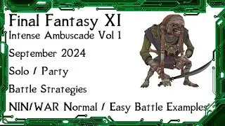 FFXI - Intense Ambuscade Vol One September 2024 Battle Strategies and Normal Solo Battle Example