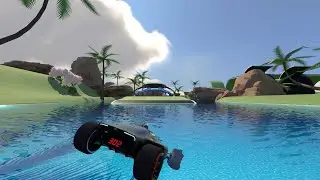 Incredibly WICKED TrackMania water bounces!!