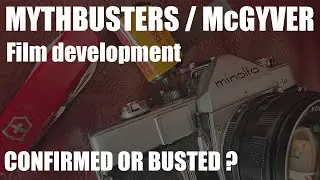 🔍 Trying the McGyver Film Developing Technique from Mythbusters! 🍊🔬
