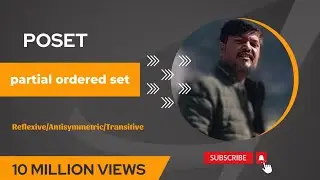 Tutorial on POSETs in Hindi/Lecture on POSET for the Beginners /Reflexive/Antisymmetric/Transitive