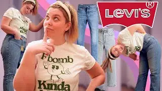 Size 12 Tries On EVERY Pair of Jeans at Levis! - Inside the Dressing Room!