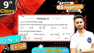 Rs Aggarwal Class 9 Chapter 1 | Exercise 1A Question number 1 | Number System | Md Sir Class 9