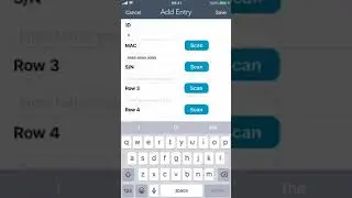 Manual entry and update