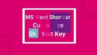 OMG!🍁 Do you know these MS Word shortcut keys hotkeys