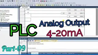 PLC Analog Output Programming Examples || Output 4-20mA. 