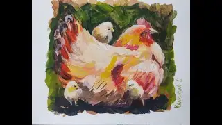 курка з курчатами