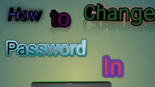 How to change password in laptop and pc ||password change in laptop and pc