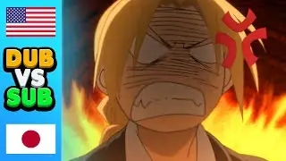 Anime FMA Brotherhood (Anime DUB vs SUB Comparison)