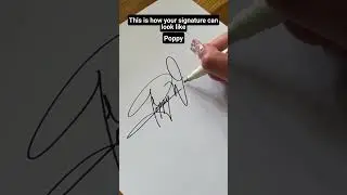 This is how signature logo can look like. Poppy  