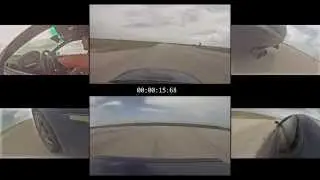STBR SCCA Sept 2014 AutoCross - BMW e46 M3 - Blue Course Runs