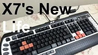 A4-tech X7 G800V gaming keyboard MOD # new life