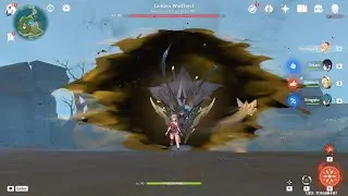 Genshin Impact golden Wolflord Boss Fight (Yoimiya Team)