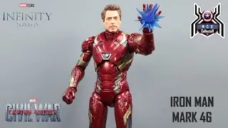 Marvel Legends IRON MAN MARK 46 The Infinity Saga Captain America Civil War MCU Figure Review