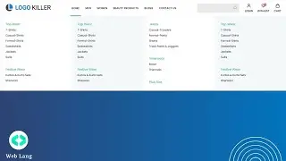 ECommerce Website Header | How to Create Mega Menu in HTML | Tutorials for Beginners | CSS Navbar