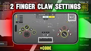 2 finger claw settings pubg mobile & bgmi☑️don’t miss it! +code & tutorial🔥
