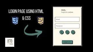 Login Page using HTML & CSS | UI UX