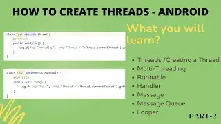 How to create Thread and run task on it - Android Studio | IN HINDI