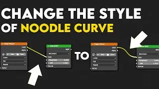How to Curve a Straight Node Connecter in Blender!