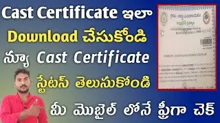 how to check cast certificate status online | Download Cast Certificate Online