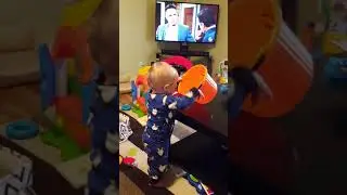 Zae loves the Halloween bucket