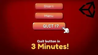 How to Make a Quit Button in 3 MINUTES!? Quick & Simple Unity Tutorial