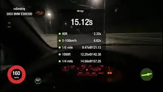 BMW E39 530D  Acceleration 0-100 1/4 100-200 km/h Level 2