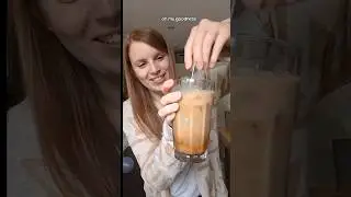 Iced brown sugar oat latte! ☕🧉 | Homemade Starbucks | Easy iced coffee | vegan