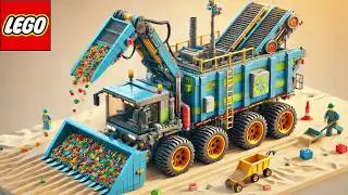 Lego Technic Car: Beach Cleaner in Action! 🚛🏖️